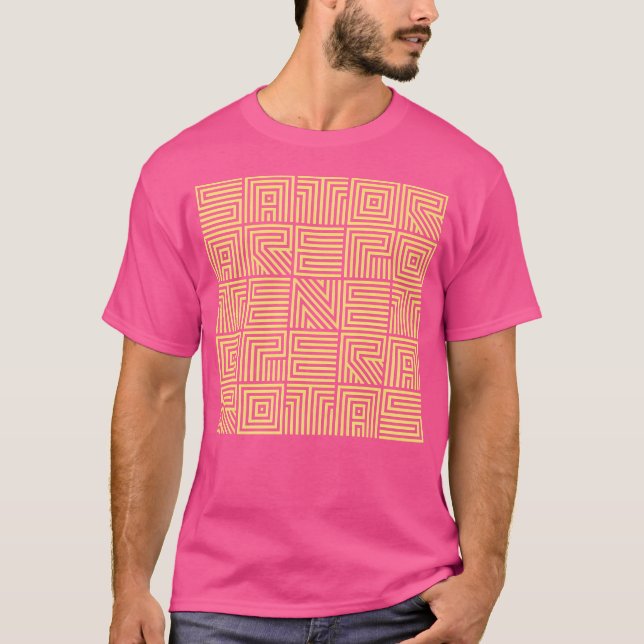 Sator Arepo Tenet Opera Rotas T Shirt (Framsida)