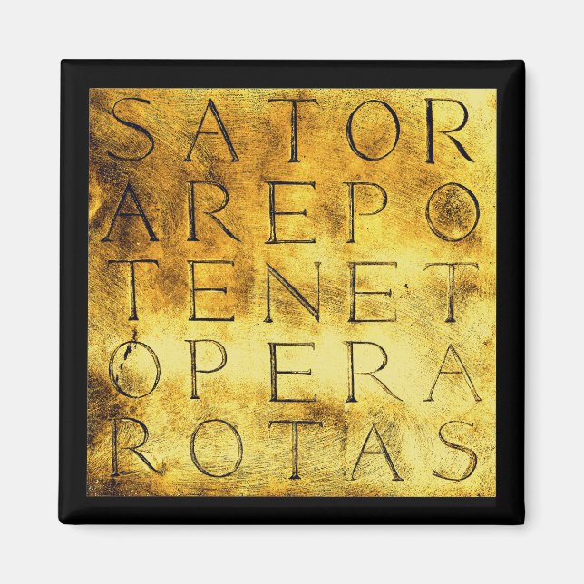 Sator Rotas Ancient Secret Magic Symbol Magnet (Framsidan)