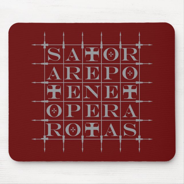 SATOR Square [GRÅTT] Musmatta (Framsidan)