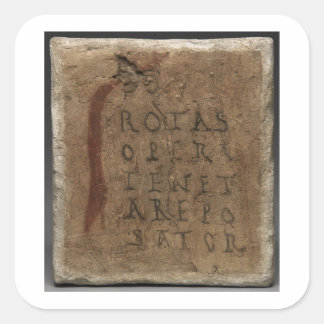 Sator Square. Rotas Opera Tenet Arepo Sator Latin Fyrkantigt Klistermärke