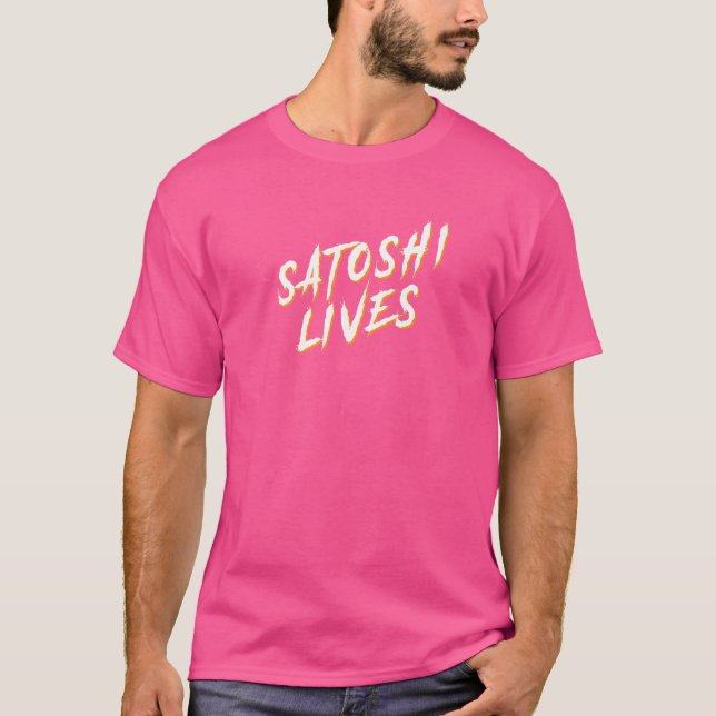 Satoshi lever Bitcoin 1 T Shirt (Framsida)