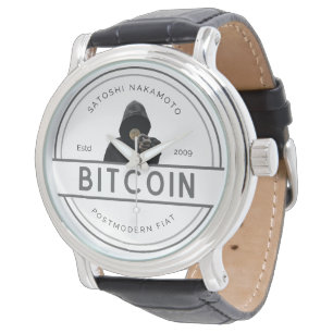 Satoshi Nakamoto Bitcoin Postmodern Fiat Armbandsur