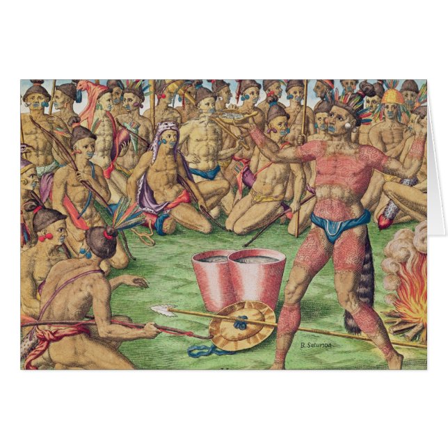 Satoutiona förbereder sig för strid hälsningskort (Framsidan Horizontal)