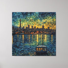Sätplats Nål i van Gogh stil Canvastryck
