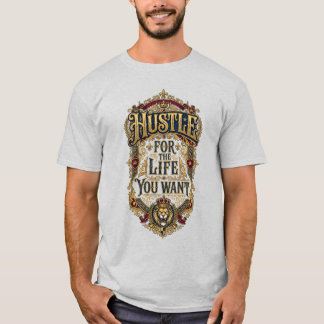 Satsa På Det Liv Du Vill Ha - Kunglig Lejon Krona T Shirt