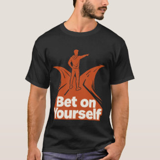 Satsa på dig själv-skjorta | Motivationskläder för T Shirt