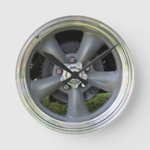 Satsen Avslutar fem punkthjulslås Rund Klocka