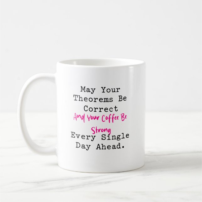 Satser Var Rätt Kaffe Var Starkt Matematik Liv Kaffemugg (Vänster)