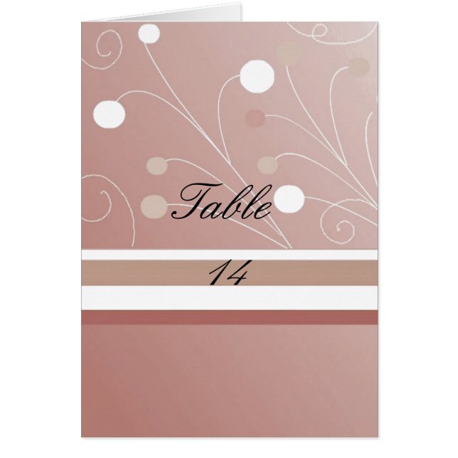 Sätskort för Mocha Bord OBS Kort (Framsidan)