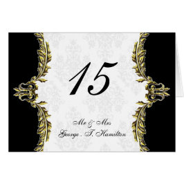 Sätskort guld bord OBS kort