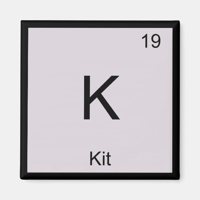 Satsnamn Kemielement Periodiska Systemet Magnet (Framsidan)