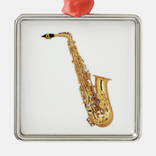 ** SATSORNATION FÖR SAXOPHONE PLAYER** CHRISTMAS JULGRANSPRYDNAD METALL