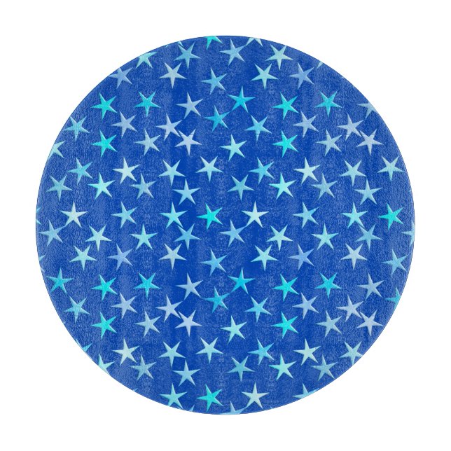 Satstjärnor, blek blå på kobolt (Framsidan)