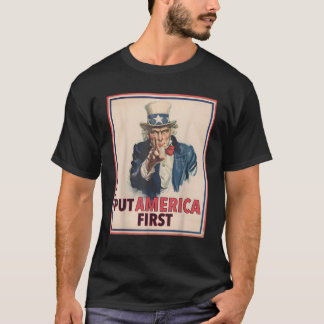 Sätt Amerika först Poster Trump 2024 Patriotic Ame T Shirt