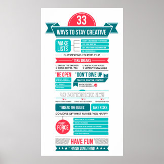 sätt att behålla kreativet poster