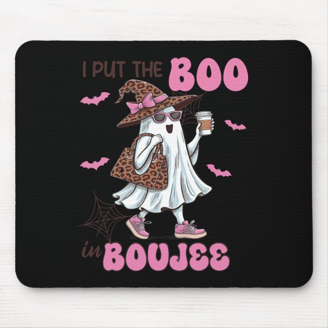 Sätt boon i Boujee Halloween Cute Dam Ghost Gi Musmatta (Framsidan)