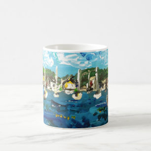 Sätt den n-fjärdLake Erie ön som målar #1 Kaffemugg
