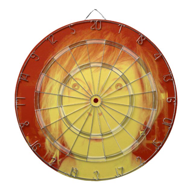 Sätt deras ansikte på dig dartboardmallen darttavla (Framsidan)