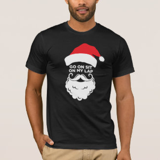 Sätt dig på min helgdag jultomte vuxen jul t shirt