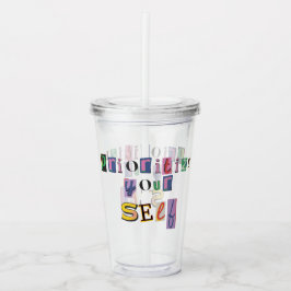 Sätt dig själv först take away mugg