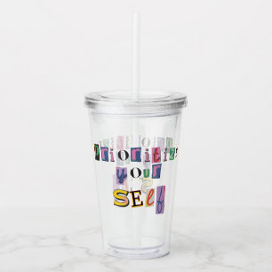 Sätt dig själv först take away mugg