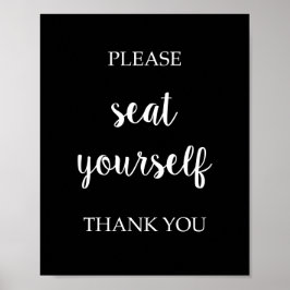 Sätt dig själv poster