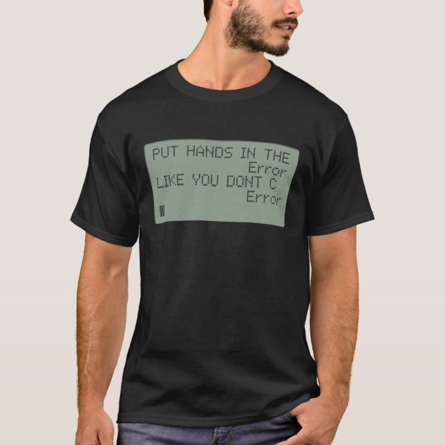 Sätt din händer i felet t-shirt (Framsida)