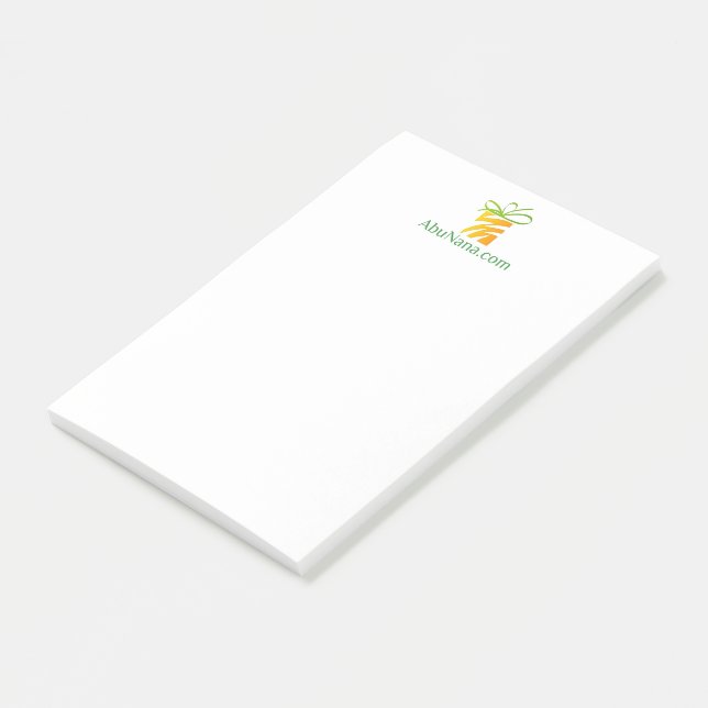 Sätt din logotyp här surfplatta post-it block (Vinklad)