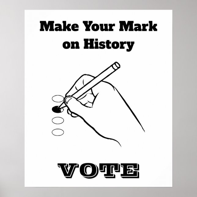 Sätt Din Prägel på Historien Poster (Framsidan)