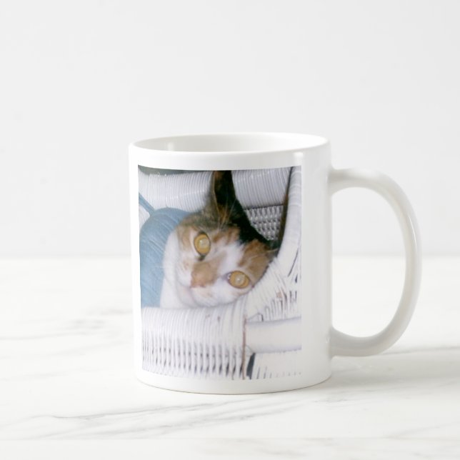 Sätt ditt namn på Cassien katten Kaffemugg (Höger)