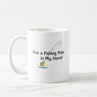 Sätt en fiskespö i min hand kaffemugg