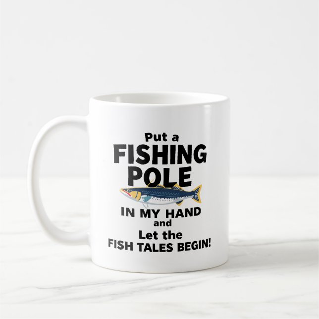 SÄTT EN FISKESTÅNG I MIN HAND KAFFEMUGG (Vänster)