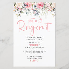 Sätt en ring på den bröllopsfest spel