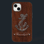 Sätt er egen särprägel på den! Blöt Nautical Mahog<br><div class="desc">En sjömansmahogny och silver maskinstyrka stil. En klassens nautisk gåva som gör ett intryck på eller utanför båten. Använda länken "Be den här designern" om du vill kontakta oss med dina speciella designförfrågningar eller om du behöver hjälp med något av dina anpassningsprojektbehov.</div>