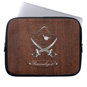 Sätt er egen särprägel på den! Blöt Nautical Mahog Laptop Fodral