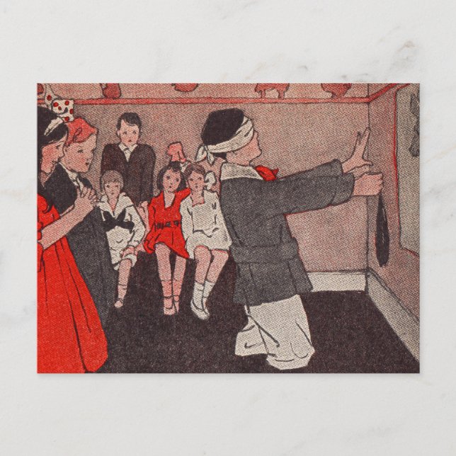 Sätt fast svansen på åsnan vykort (Framsida)