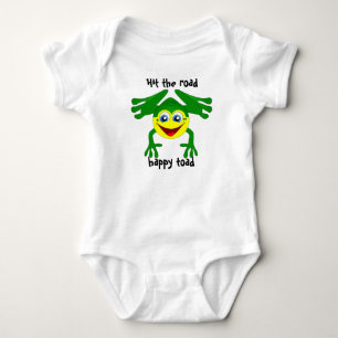 "Sätt i väg, glad padda" Barn T Shirt