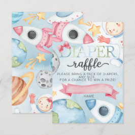 Sätt in blankettstreck för Space Planet Rosa Girl- Inbjudningar