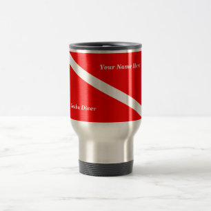 (Sätt in ditt namn), Scubadykaretravel mug Resemugg