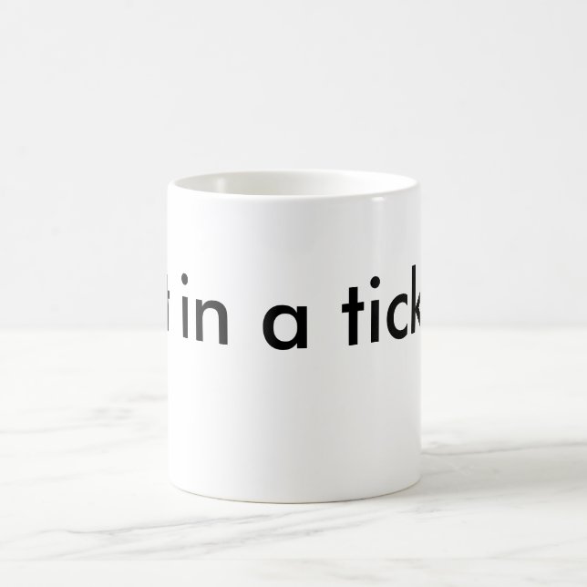 Sätt in en biljett! kaffemugg (Center)