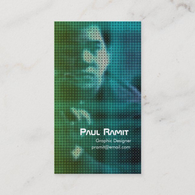 Sätt in fotovisitkortmall 1 visitkort (Framsida)