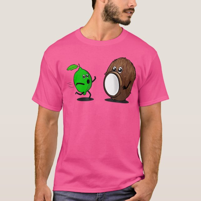 Sätt Lime I Kokosnöten Rolig Löpning Lime T Shirt (Framsida)