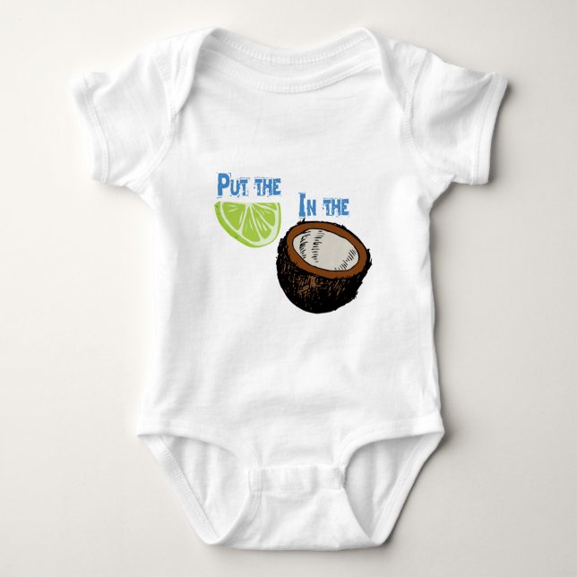 Sätt limefrukten i kokosnöten! t-shirt (Framsida)