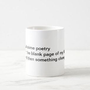 Sätt någon poesi kaffemugg