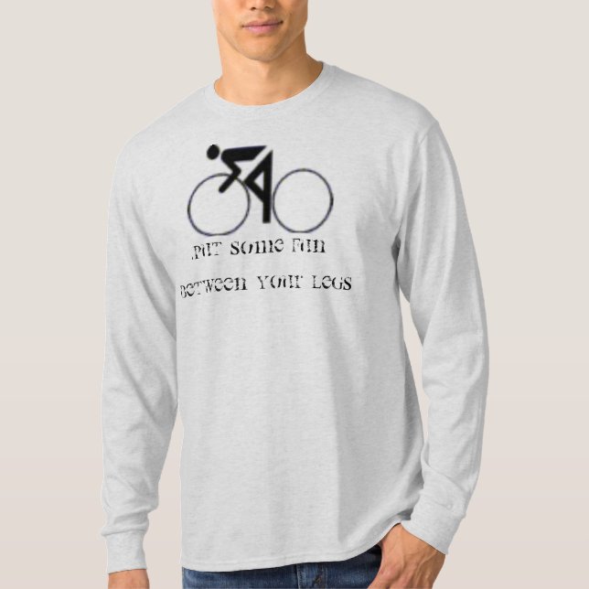 SÄTT NÅGON ROLIGT MELLAN DITT BEN TEE SHIRT (Framsida)