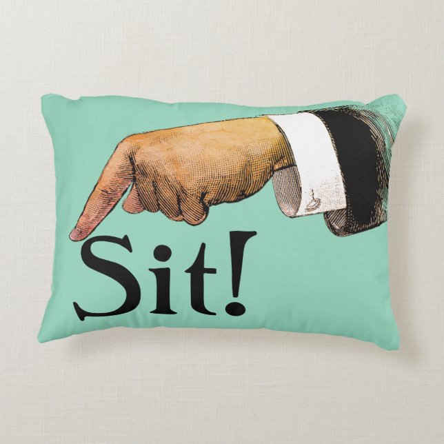 Sätt ner Bossy Accent Cushion Prydnadskudde (Baksidan)