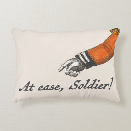 Sätt ner soldat och peka ut handaccent Cushion Prydnadskudde