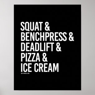 Satt och Benchpress och Deadlift och Pizza -- Poster