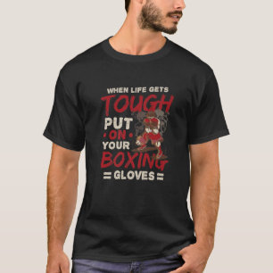 Sätt på boxinghandskar med Kärlek-boxning T Shirt