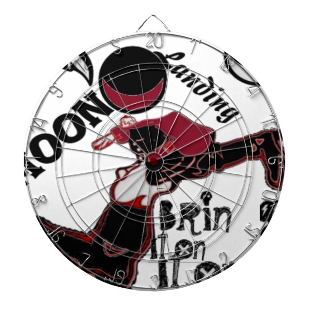 Sätt på den - Spelande jul- och rymdfart Darttavla (Framsidan)